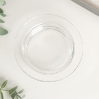 Подсвечник стекло на 1 свечу "Шляпа" прозрачный 3х12,3х12,3 см Подсвечник стекло на 1 свечу "Шляпа" прозрачный 3х12,3х12,3 см