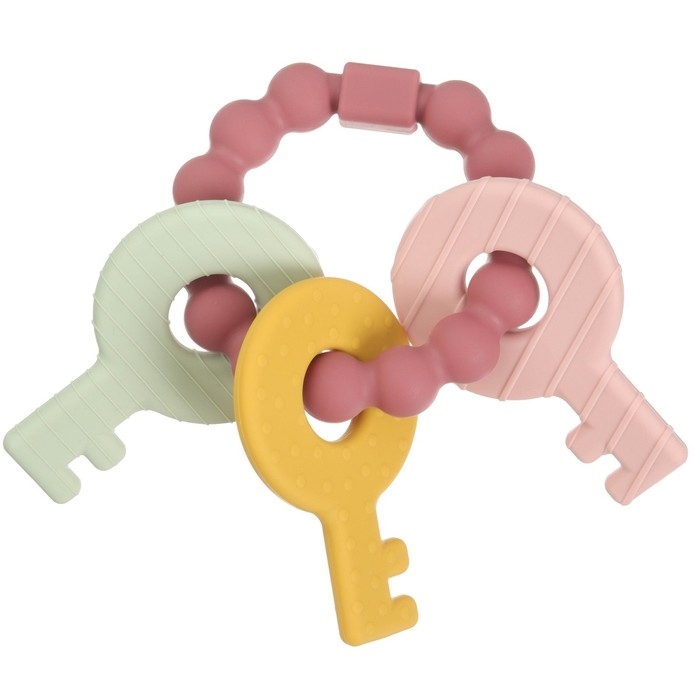 Прорезыватель силиконовый «Ключики», цвет розовый, Mum&Baby Прорезыватель силиконовый «Ключики», цвет розовый, Mum&Baby