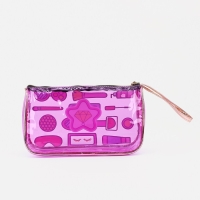 Косметичка на молнии, цвет фиолетовый