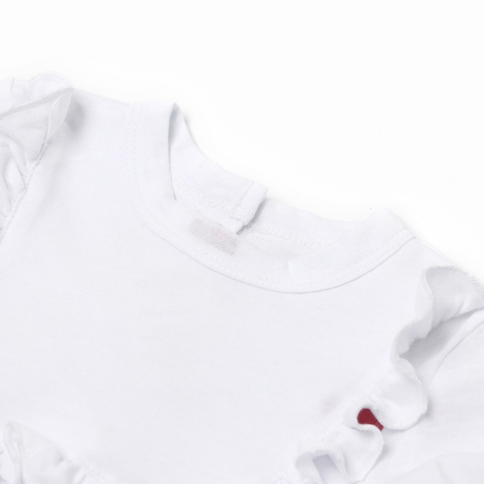 Боди детское с рюшами MINAKU, цвет молочный, рост 74-80 см