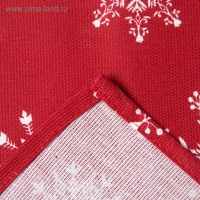 Полотенце "Доляна" Белые снежинки 40х70 см, 100% хлопок, 164 г/м2