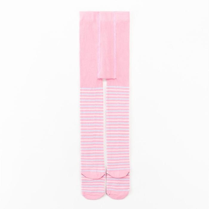 Колготки детские KAFTAN &laquo;Полоска&raquo; 116-122 см, цвет розовый