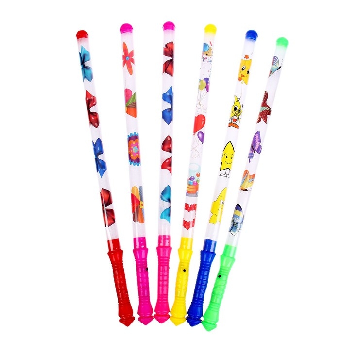 Световая палочка с рисунком, виды МИКС