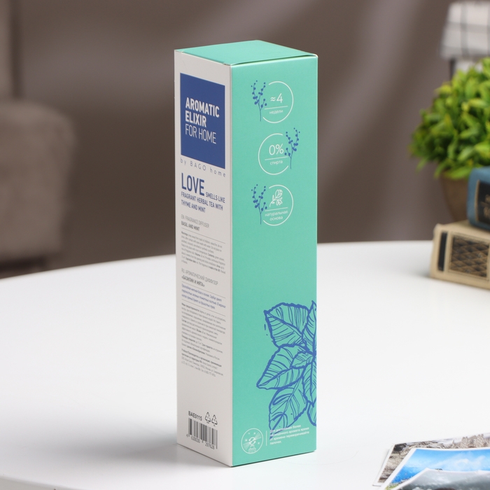 Ароматический диффузор Базилик и мята 40 мл Ароматический диффузор Базилик и мята 40 мл