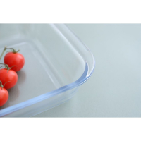 Форма из жаропрочного стекла для запекания квадратная Доляна &laquo;Лазанья&raquo;, 1,1 л, верх 17,5&times;17,5 см, низ 14,5&times;14,5 см