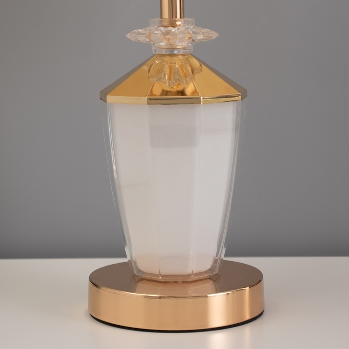 Лампа настольная Лампа настольная "Яиме" 1х40Вт Е27 1х3Вт LED золото 25х25х42см