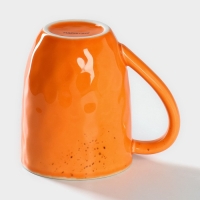 Кружка фарфоровая Magistro &laquo;Церера&raquo;, 400 мл, цвет оранжевый