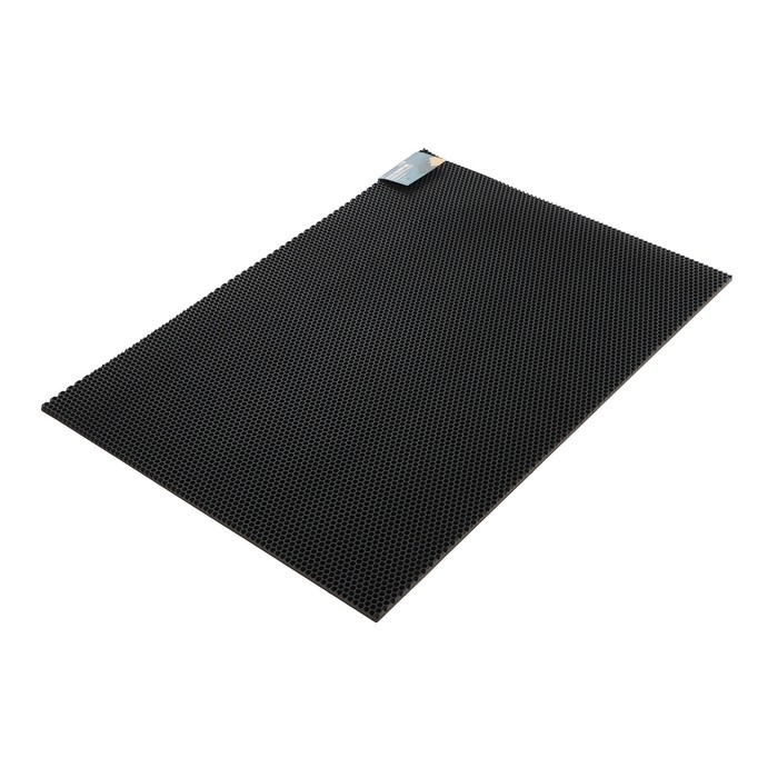 Коврик eva универсальный Grand Caratt, Соты 100 х 70 см, черный Коврик eva универсальный Grand Caratt, Соты 100 х 70 см, черный