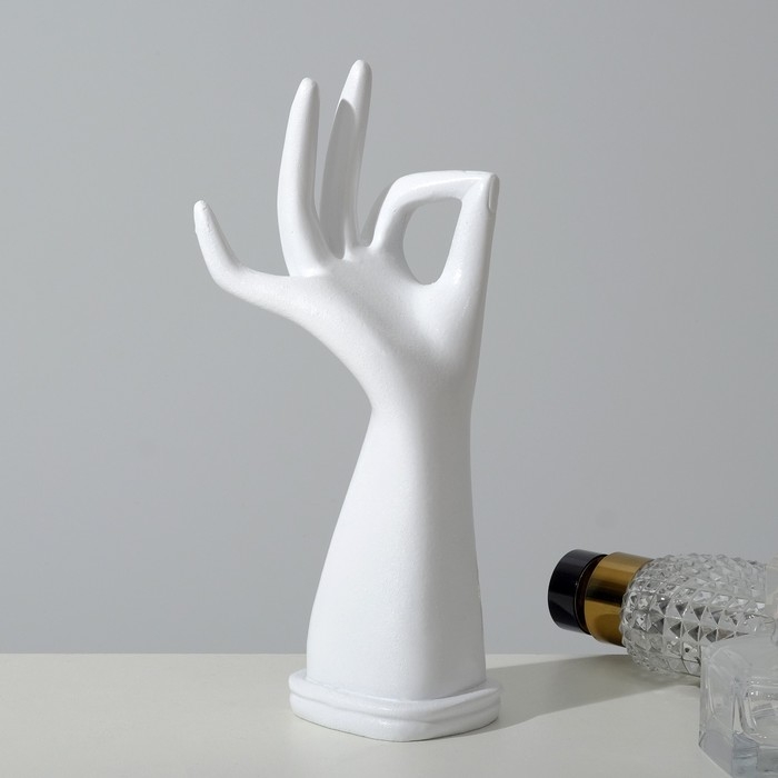Подставка для украшений &laquo;Рука&raquo; 9&times;7,5&times;20, цвет белый