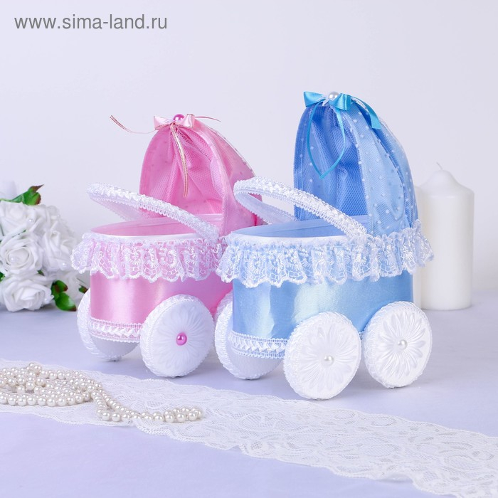 Набор колясок &laquo;На дочку, на сына&raquo;, розовая и голубая, 2 шт.