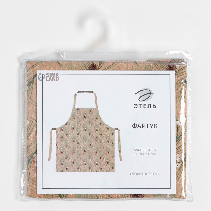 Фартук Этель "Spruce branches" 60х70см, 100% хлопок, саржа 190 г/м2