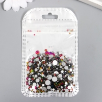 Декор для творчества стекло "Стразы усечённый конус. Хамелеон" d=1,5-6,5 мм набор 1000 шт Декор для творчества стекло "Стразы усечённый конус. Хамелеон" d=1,5-6,5 мм набор 1000 шт