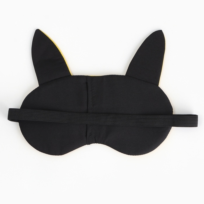 Маска для сна с ушками «Котик», 19.3 х 15 см, цвет жёлтый Маска для сна с ушками «Котик», 19.3 х 15 см, цвет жёлтый