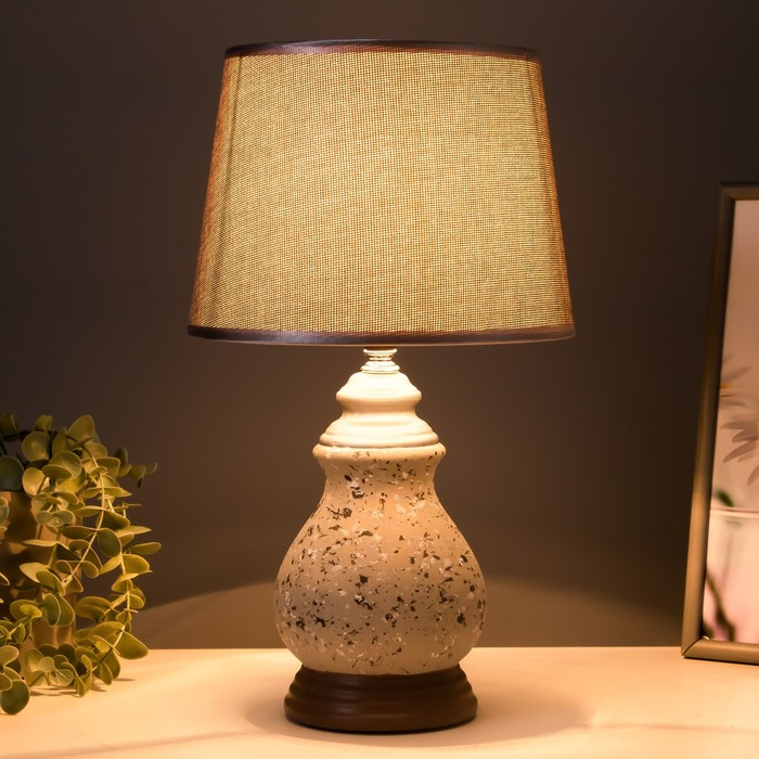 Лампа настольная 16175/1 Е14 40Вт серый 22х22х38 см RISALUX