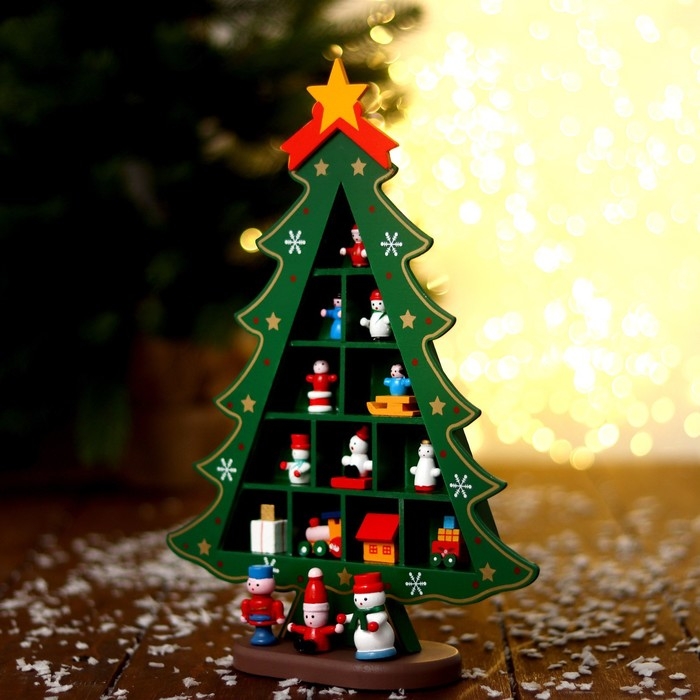 Новогодний сувенир «Ёлка с ячейками под подарки» 26 × 30 см Новогодний сувенир «Ёлка с ячейками под подарки» 26 × 30 см