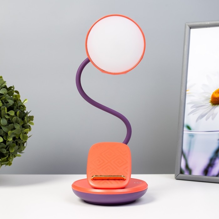 Настольная лампа Эдельс LED 3Вт 3000-6000К USB АКБ оранжевый 12,5х12,5х39,5 см RISALUX Настольная лампа Эдельс LED 3Вт 3000-6000К USB АКБ оранжевый 12,5х12,5х39,5 см RISALUX