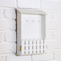 Ключница настенная &laquo;Белая&raquo;, 22,5 х 30,5 х 5,7 см.