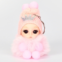 Мягкая игрушка &laquo;Зимняя куколка&raquo; на брелоке, 16 см, цвет МИКС