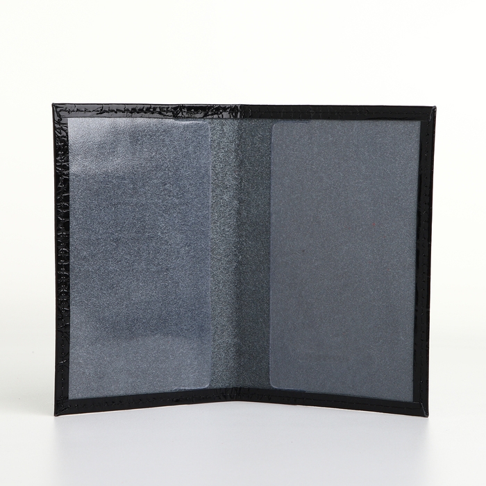 Обложка для паспорта, TEXTURA, цвет чёрный