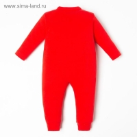 Комбинезон Крошка Я "Первый НГ", рост 68-74 см, красный