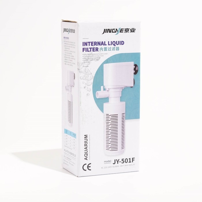 Фильтр внутренний JINGYE JY-501F, 600 л/ч, 6 Вт Фильтр внутренний JINGYE JY-501F, 600 л/ч, 6 Вт