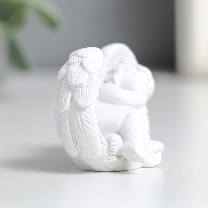 Сувенир полистоун "Белый ангел - сон в крыльях" МИКС 3х5х3,5 см