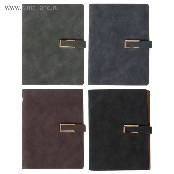 Органайзер на кольцах А5, 90 листов в линейку, с хлястиком, МИКС