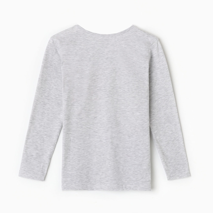 Лонгслив для девочки, цвет серый, рост 128 см Лонгслив для девочки, цвет серый, рост 128 см