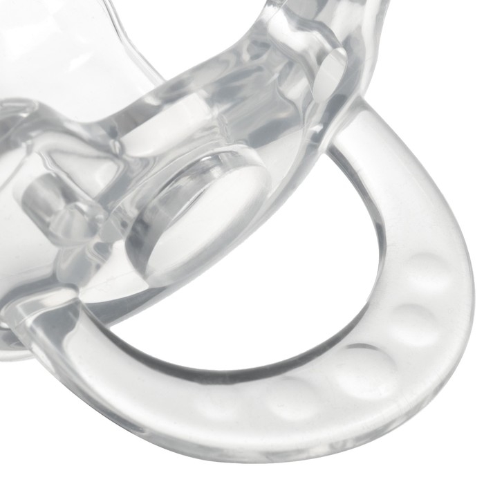 Соска - пустышка цельносиликоновая ортодонтическая &laquo;Мишка&raquo;, от 0 мес., цвет прозрачный