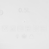 Контейнер герметичный пластиковый Butterfly bright, 500 мл, прозрачный, крышка МИКС Контейнер герметичный пластиковый Butterfly bright, 500 мл, прозрачный, крышка МИКС