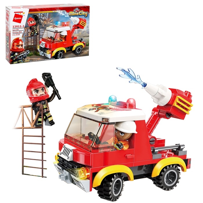 Конструктор блочный для мальчиков Пожарные &laquo;Огнеборцы&raquo;, 110 деталей