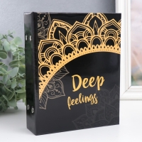 Фотоальбом на 100 фото 13х18 см "Мандала на чёрном" 19,5х15,5х4 см Фотоальбом на 100 фото 13х18 см "Мандала на чёрном" 19,5х15,5х4 см