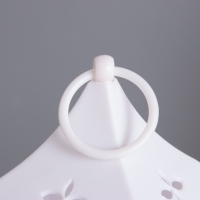 Светильник &laquo;Санта Клаус с оленем&raquo; 3хААА белый 14,2х14,2х34см МОДЕЛЬ: 18