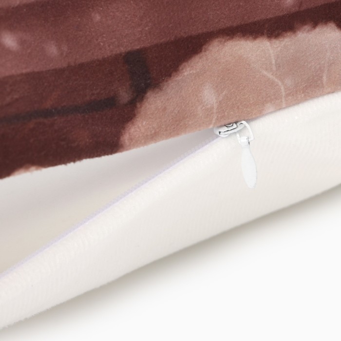 Новый год. Символ года. Змея. Чехол на подушку Этель &laquo;Влюбленная парочка&raquo; 40х40 см, велюр