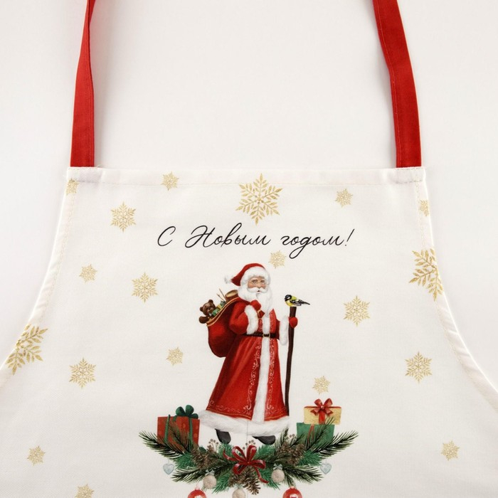 Фартук Этель Новогодняя ярмарка 60х70см, 100% хл, саржа 190 гр/м2 Фартук Этель Новогодняя ярмарка 60х70см, 100% хл, саржа 190 гр/м2