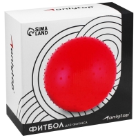 Фитбол ONLYTOP, d=55 см, 800 г, массажный, цвета МИКС Фитбол ONLYTOP, d=55 см, 800 г, массажный, цвета МИКС