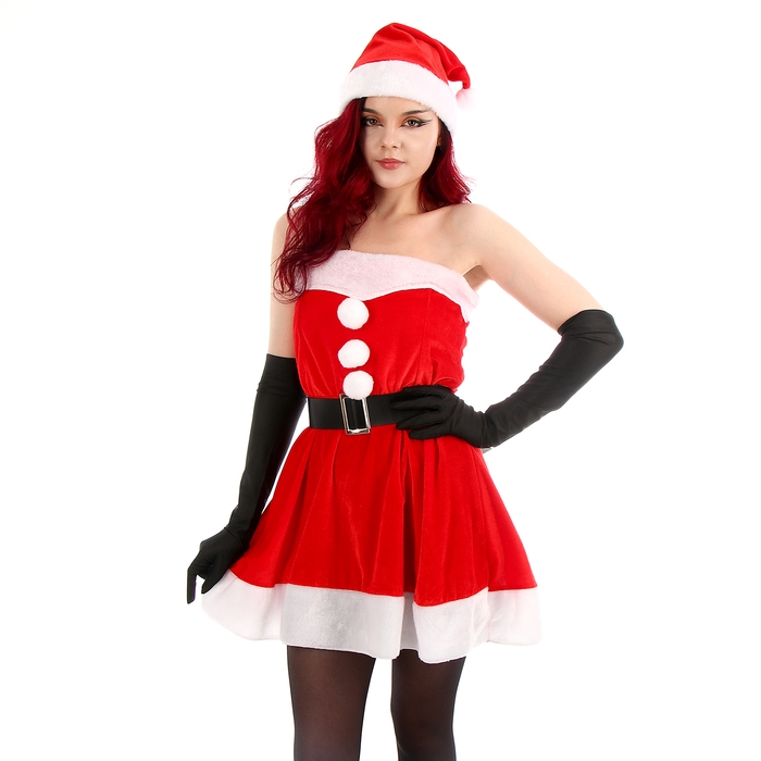Карнавальный набор &laquo;Мисс Санта&raquo;, р-р 44-46