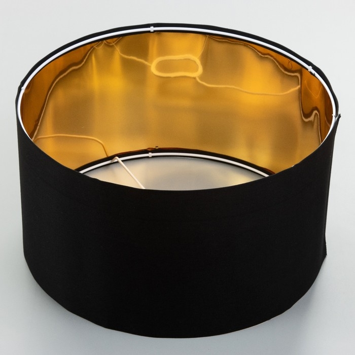 Абажур для торшера Абажур для торшера "Классика" Е27 черный золото 40х40х22см