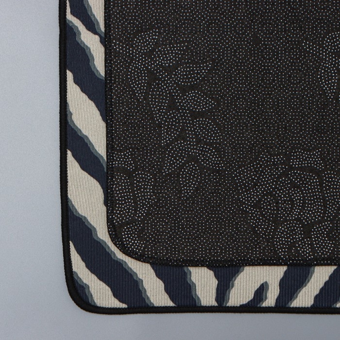 Набор ковриков для ванной и туалета Доляна &laquo;Зебра&raquo;, 2 шт, 50&times;80 см, 50&times;40 см