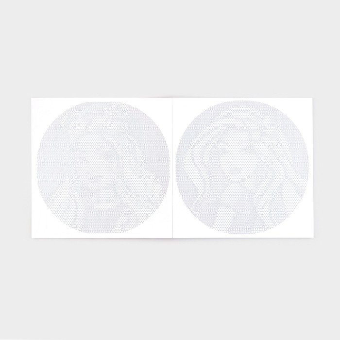 Раскраска-антистресс по сердечкам &laquo;Голубоглазая красавица&raquo;, 21 х 21 см