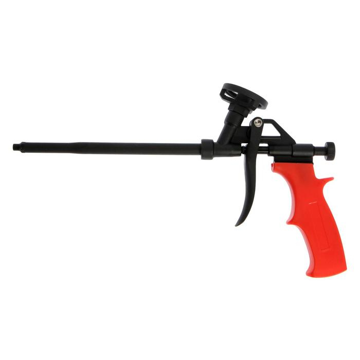 Пистолет для монтажной пены ТУНДРА, металлический корпус с тефлоновым покрытием Пистолет для монтажной пены ТУНДРА, металлический корпус с тефлоновым покрытием