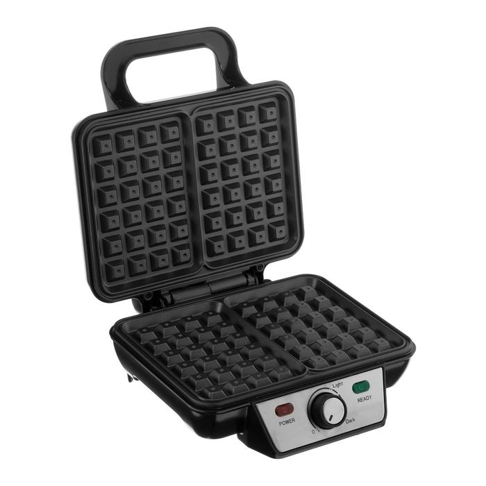 Вафельница электрическая Kitfort КТ-1620, 1000 Вт, бельгийские вафля, черная Вафельница электрическая Kitfort КТ-1620, 1000 Вт, бельгийские вафля, черная