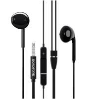 Наушники Borofone BM30, вкладыши, микрофон, Jack 3.5 мм, кабель 1.2 м, чёрные Наушники Borofone BM30, вкладыши, микрофон, Jack 3.5 мм, кабель 1.2 м, чёрные