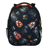 Рюкзак каркасный школьный 38 х 30 х 16 см, эргономичная спинка, Stavia "Динозавр 1", чёрный Рюкзак каркасный школьный 38 х 30 х 16 см, эргономичная спинка, Stavia "Динозавр 1", чёрный