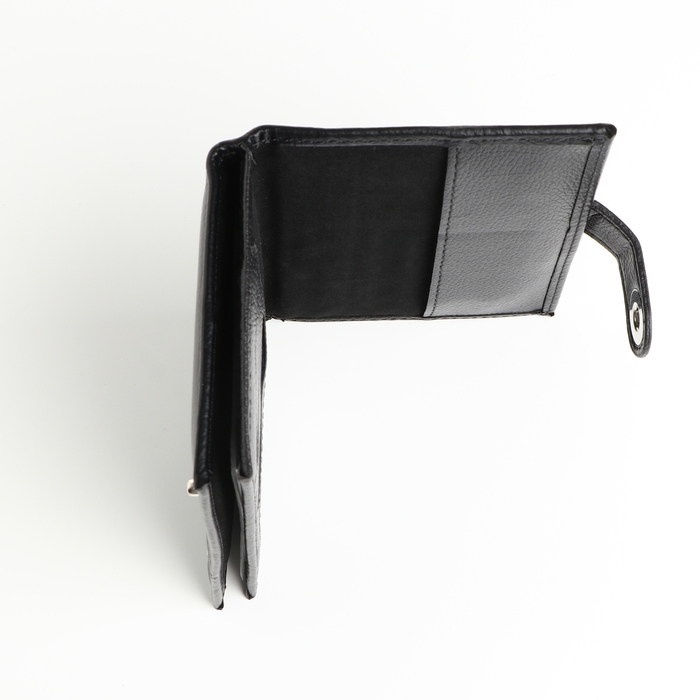 Обложка 2 в 1, для автодокументов и паспорта на магните, цвет чёрный Обложка 2 в 1, для автодокументов и паспорта на магните, цвет чёрный