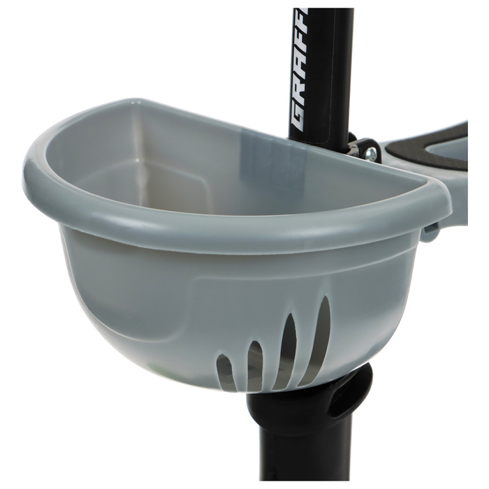 Самокат 2 в 1 GRAFFITI Kids, с корзинкой, колёса PU 120/75 мм, цвет серый Самокат 2 в 1 GRAFFITI Kids, с корзинкой, колёса PU 120/75 мм, цвет серый