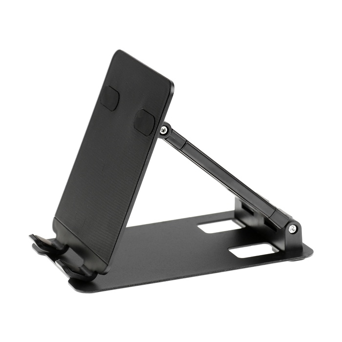 Подставка для планшета, регулируемая, складная, резиновые вставки, чёрная Подставка для планшета, регулируемая, складная, резиновые вставки, чёрная