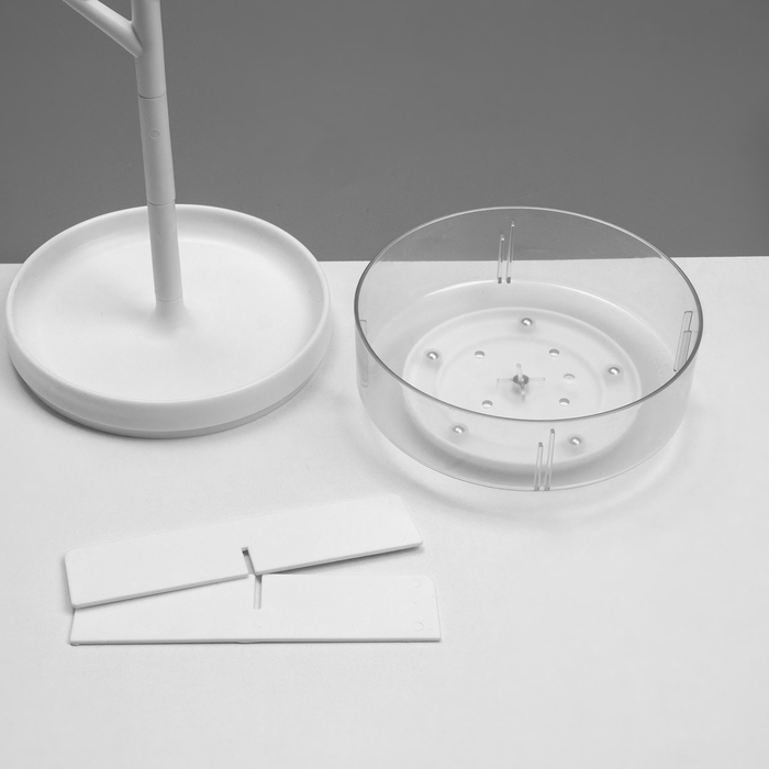 Подставка универсальная &laquo;Дерево&raquo; с местом для хранения, 14&times;5,5&times;35 см, цвет белый