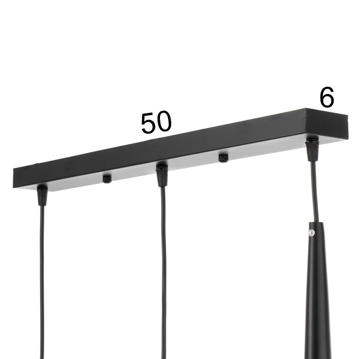 Светильник BayerLux Подвес BayerLuxной Светильник BayerLux Подвес BayerLuxной "Титан" 3хLED 9Вт 4000К черный 50х5,3х53-203см