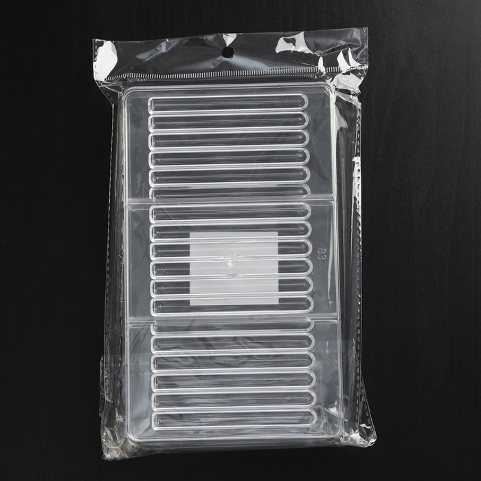 Форма для шоколада «Соломка», 20×12×2,5 см, 18 ячеек 8,5×0,5 см, цвет прозрачный Форма для шоколада «Соломка», 20×12×2,5 см, 18 ячеек 8,5×0,5 см, цвет прозрачный